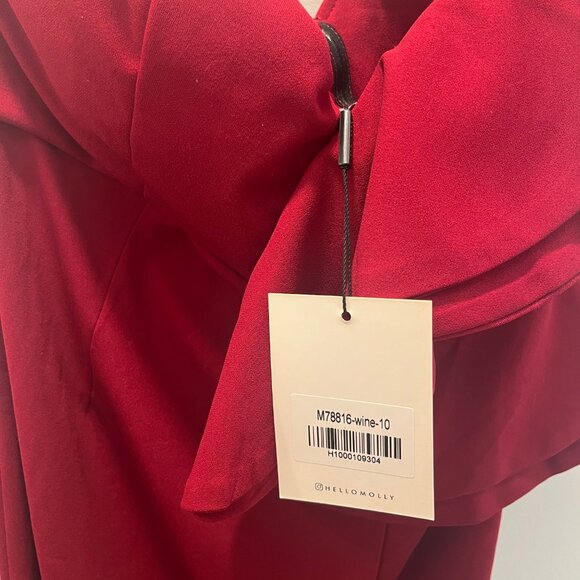 Hello Molly Caruso Midi Dress Wine (NWT) - Picture 6 of 6